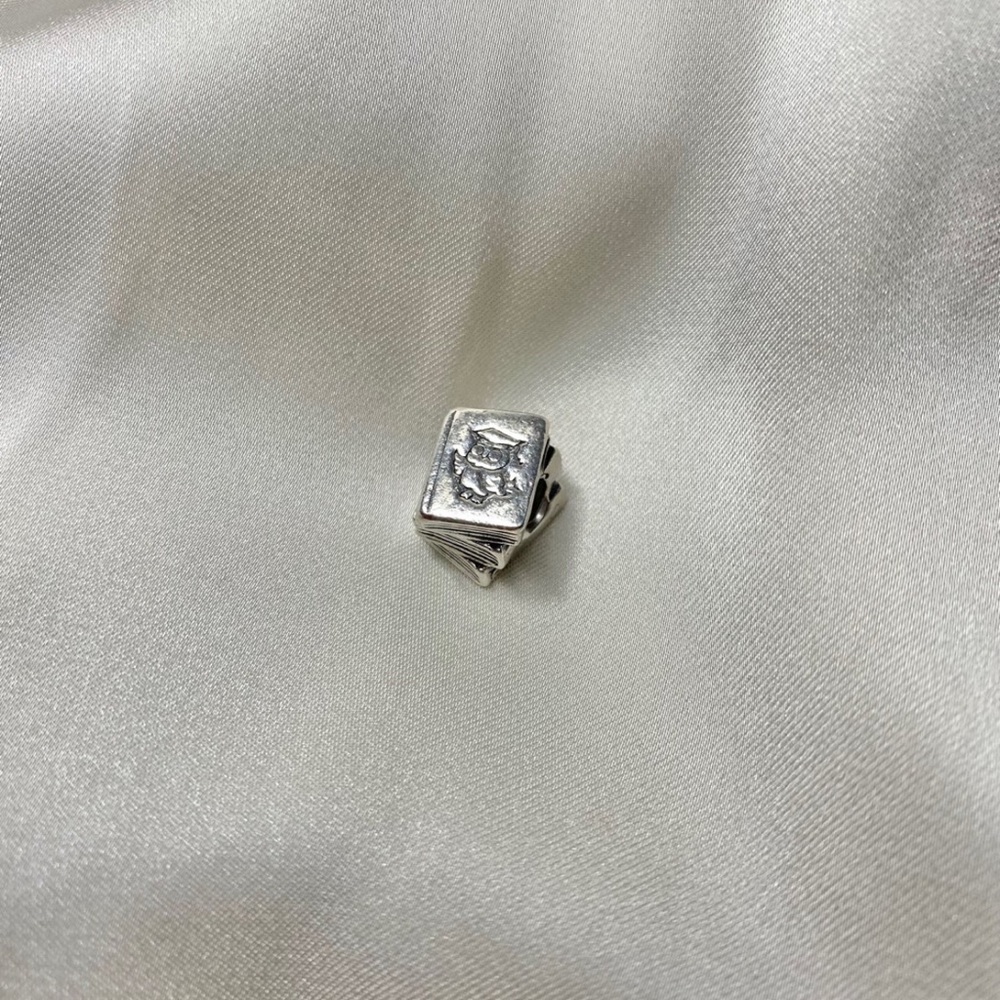PANDORA 925 Sterling Silver Study Books Charm Retired
